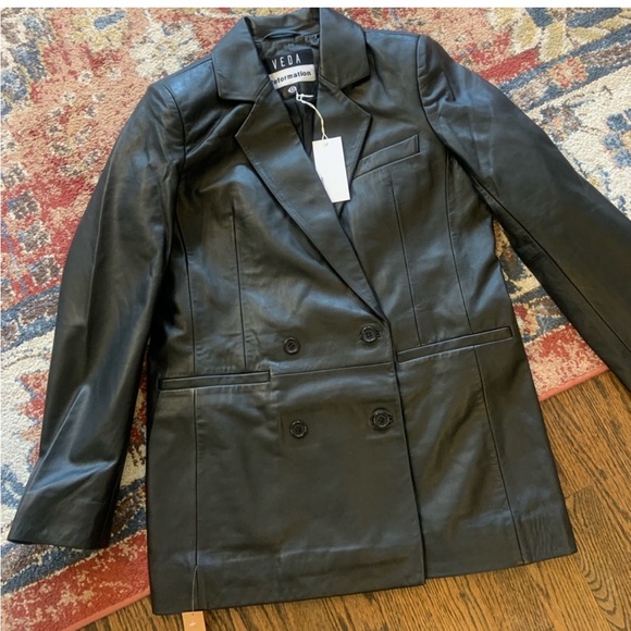 Reformation Jackets & Blazers - Reformation leather blazer NWT